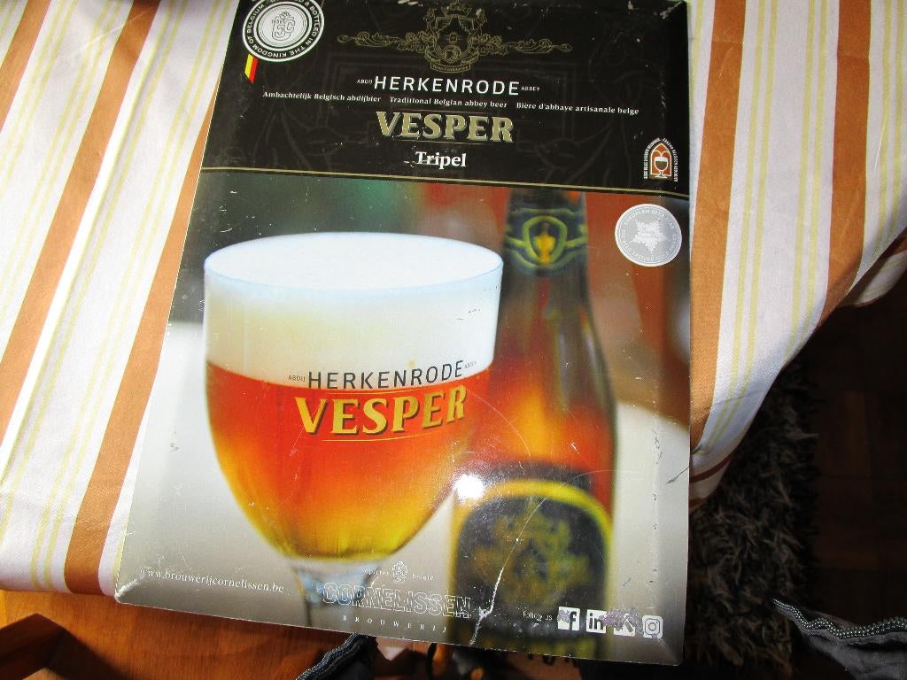 ijzeren reclame borden van bier soorten, Verzamelen, Ophalen, Gebruikt