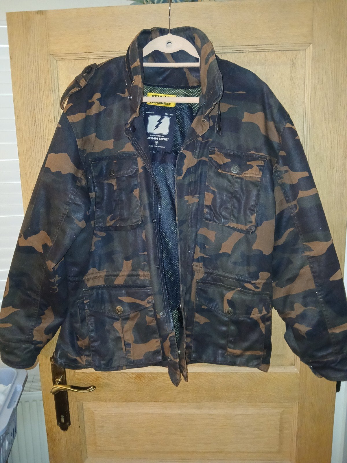 Motorvest John Doe kevlar. XL., Ophalen