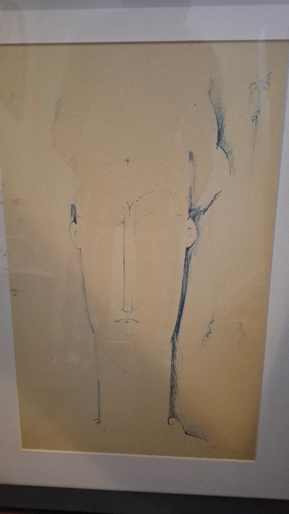 Cariatide - naar Amadeo Modigliani, Antiquités & Art, Signé, Lithographie, Personnages et figures fantastiques, Enlèvement