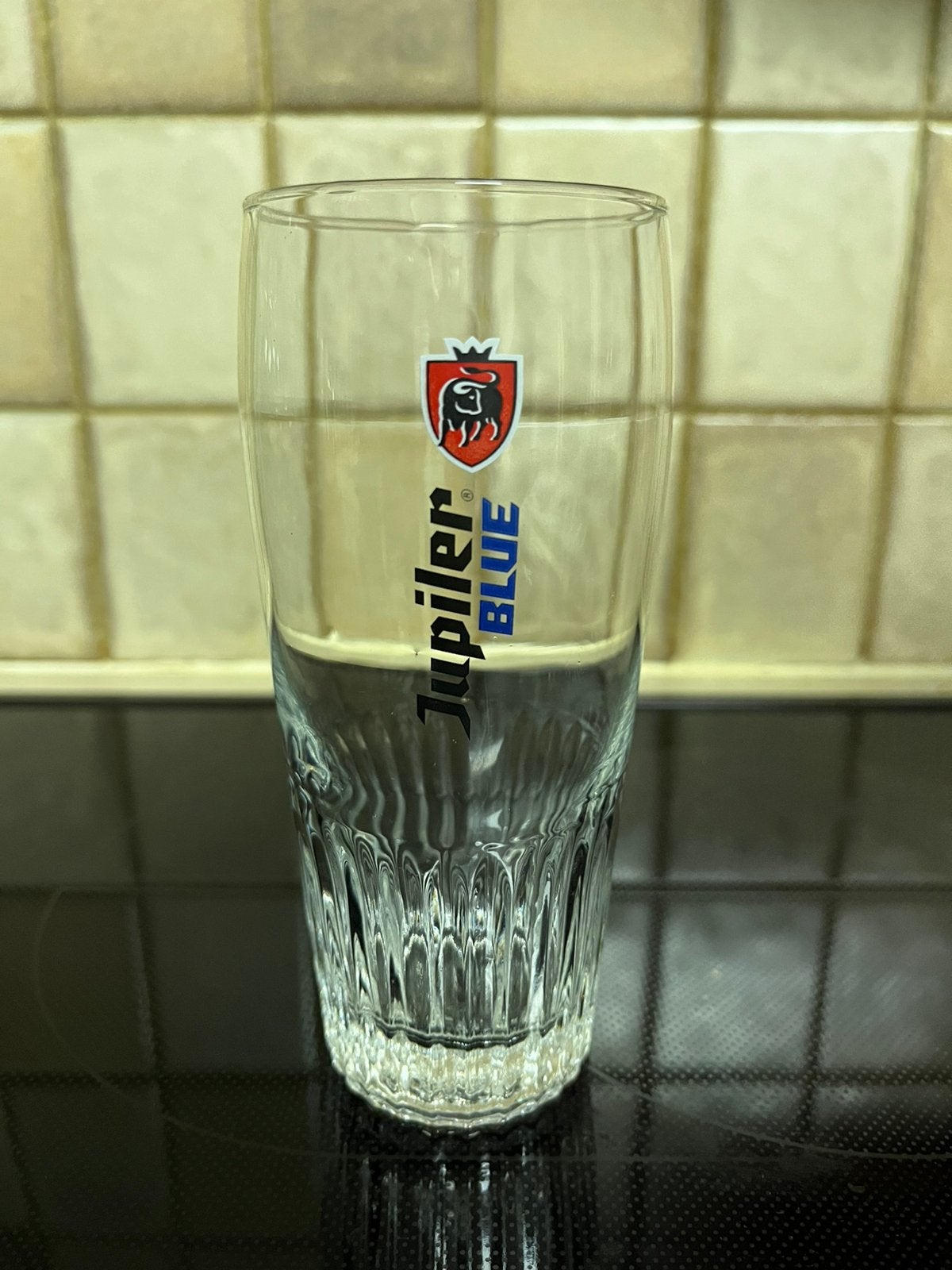 Bierglas Jupiler blue, Collections, Marques de bière, Enlèvement, Comme neuf, Jupiler