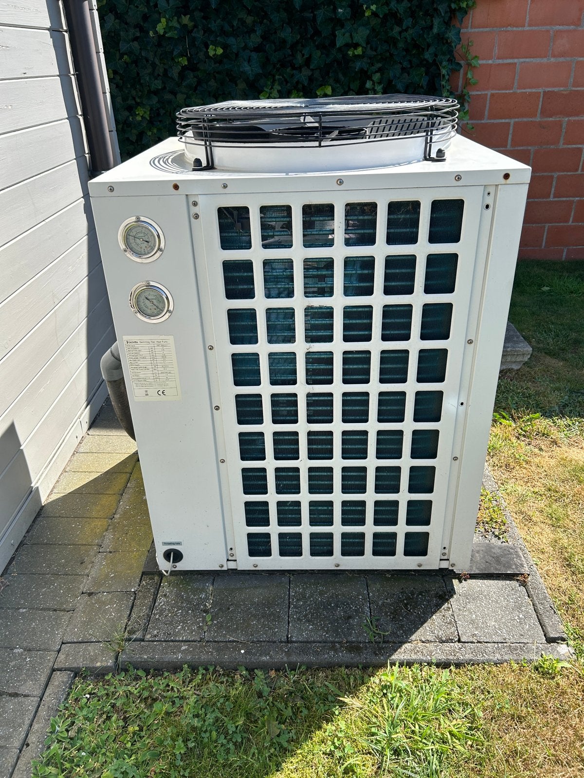 Zwembad warmtepomp, Ophalen, Gebruikt