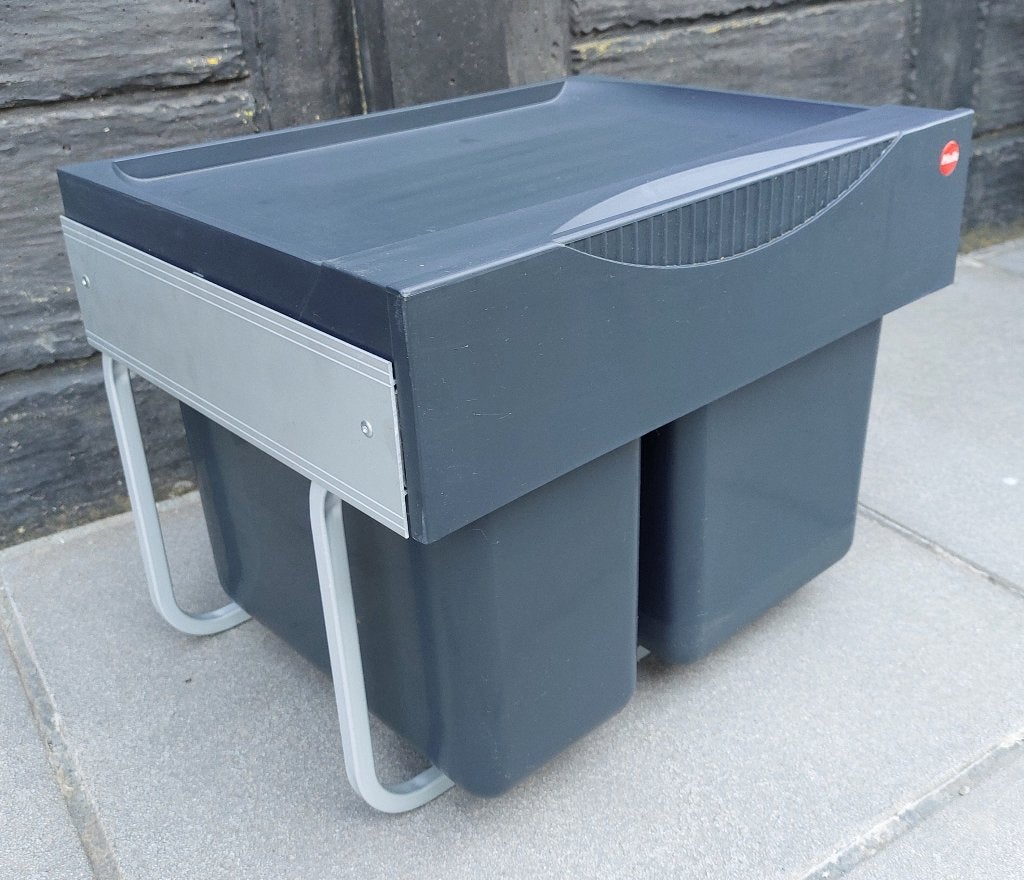 Hailo Tandem 18+12l inbouw afvalscheidingssysteem, Ophalen, Kunststof, Gebruikt, 20 tot 30 liter