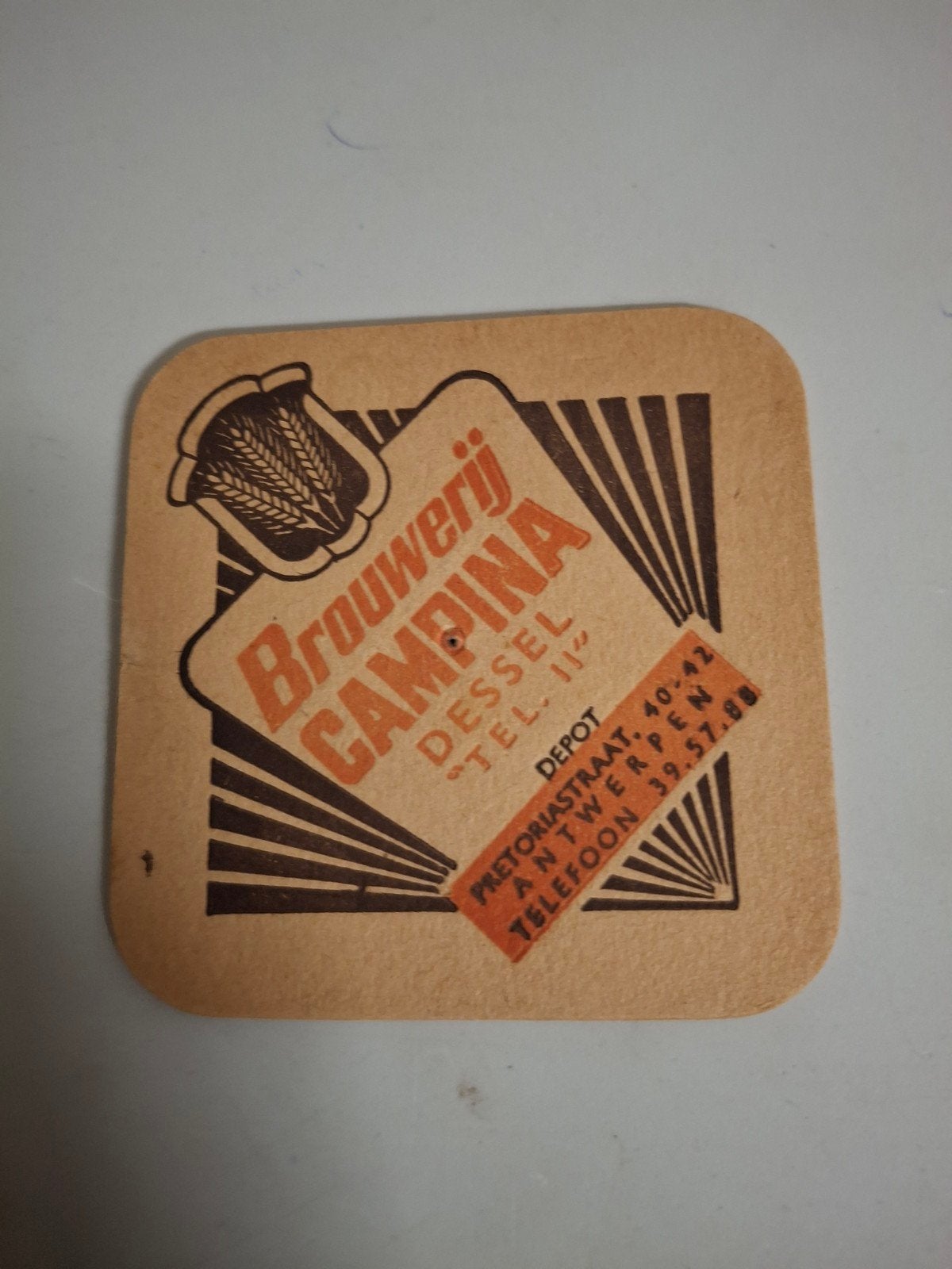 oud bierviltje golding campina, Verzamelen, Ophalen of Verzenden