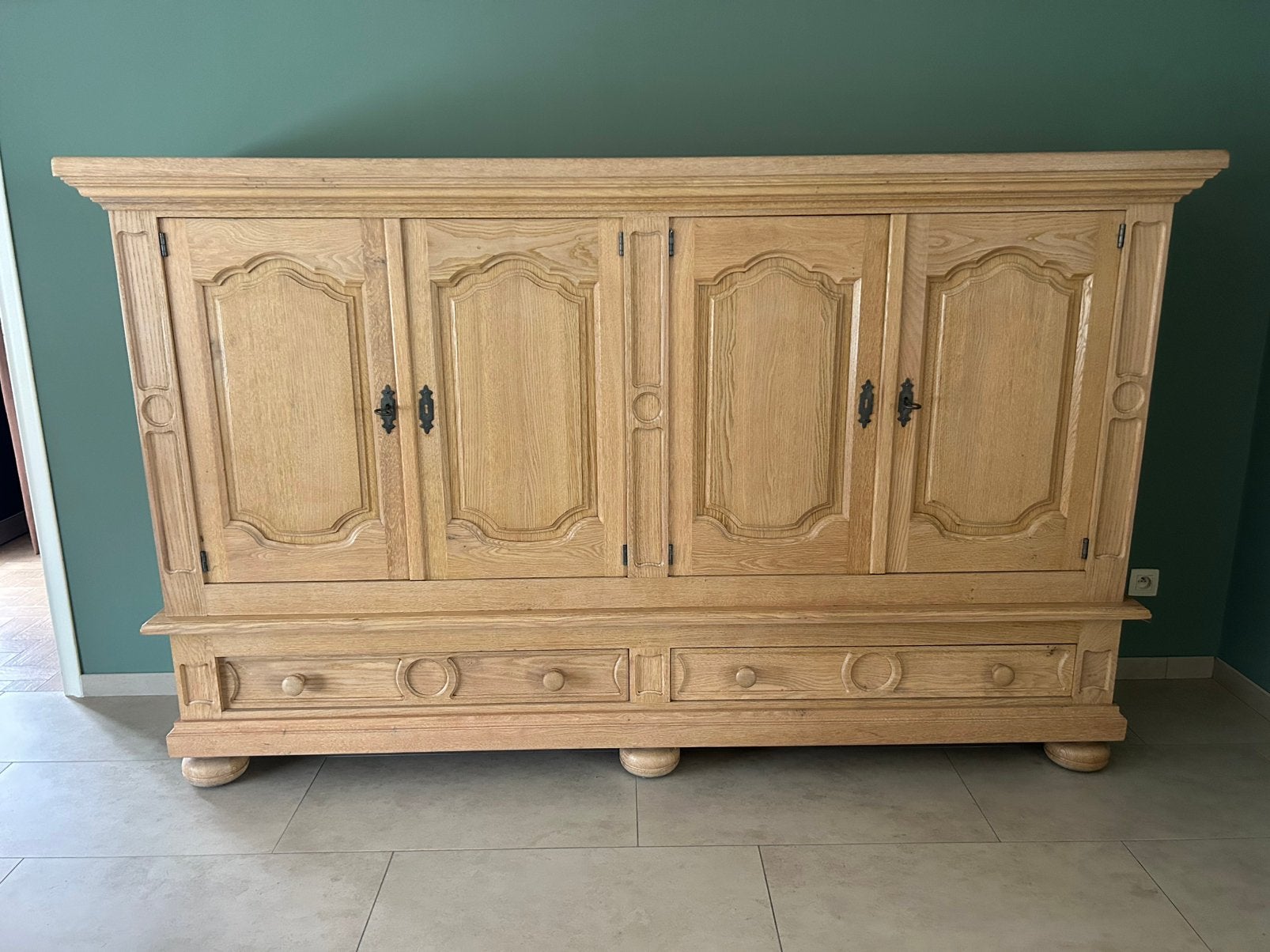 Eiken eetkamer, Enlèvement, Utilisé, Eiken, 4 à 6 chaises