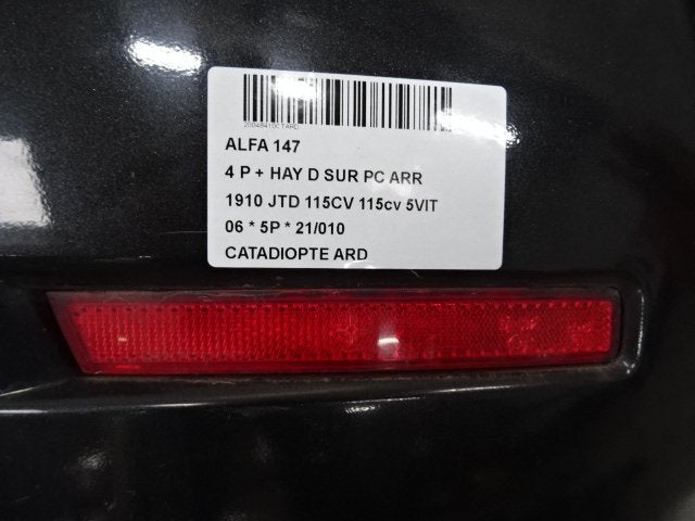 REFLECTOR RECHTS Alfa Romeo 147 (937) (01-2000/03-2010), Gebruikt, Alfa Romeo