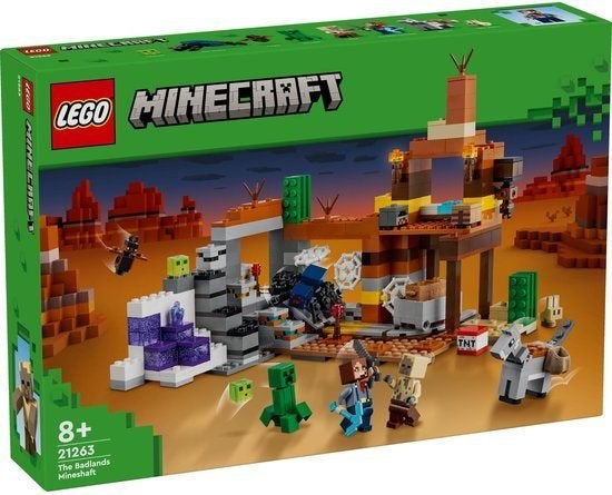 LEGO 21263 Minecraft De woestenijmijnschacht nieuw, Neuf, Enlèvement ou Envoi, Minecraft, Lego