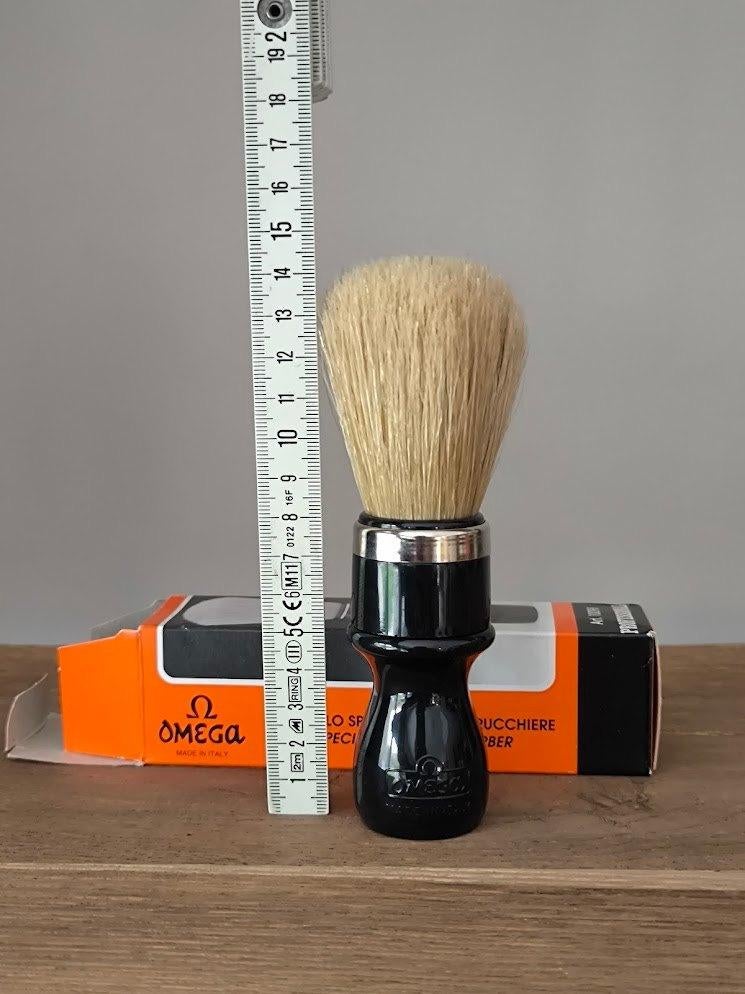 Brosse de rasage professionnelle en poils de porc Omega, Bijoux, Sacs & Beauté, Enlèvement ou Envoi