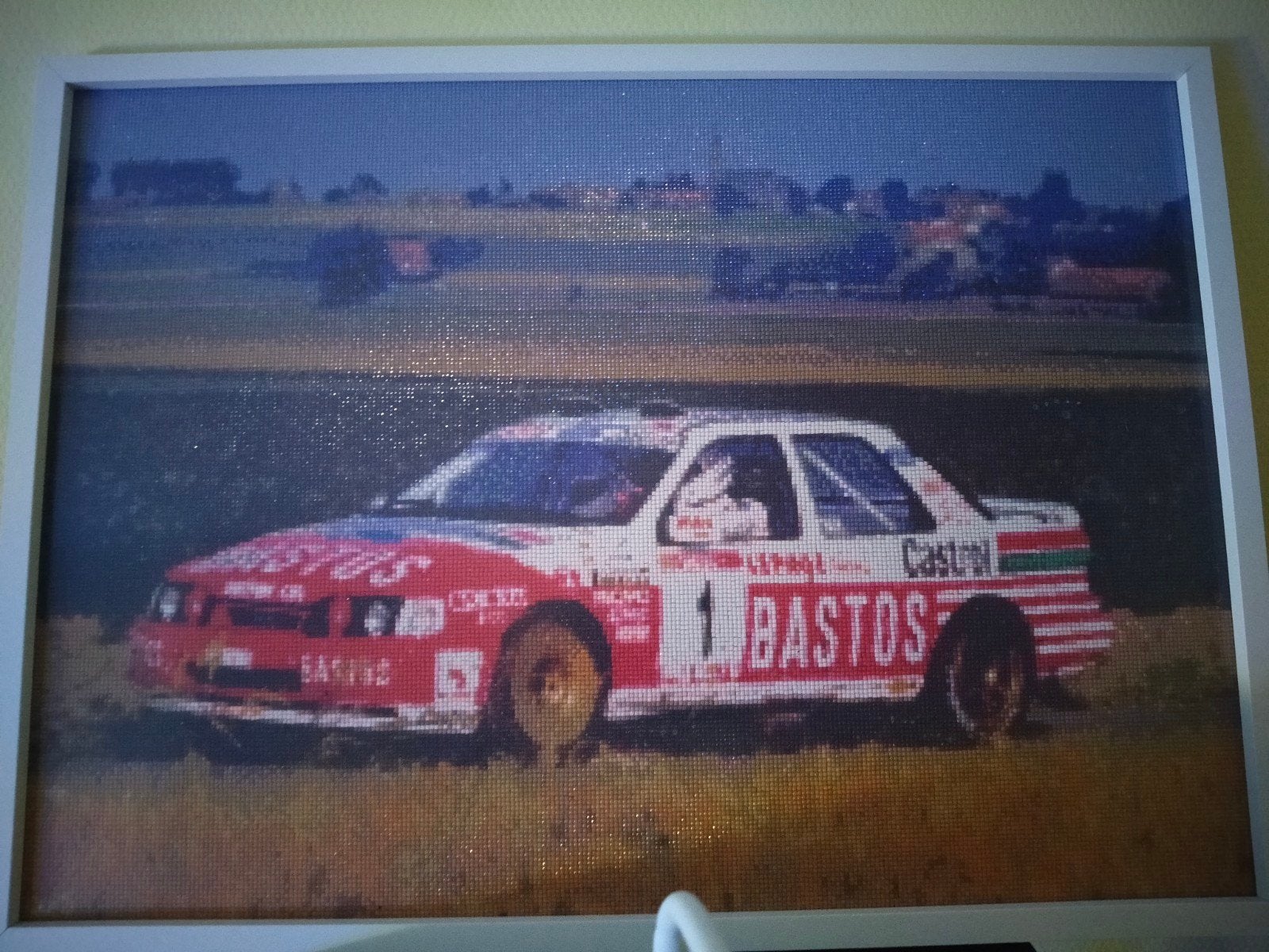 Diamond painting in kader 50 x 70, Ophalen of Verzenden, Nieuw, Auto's