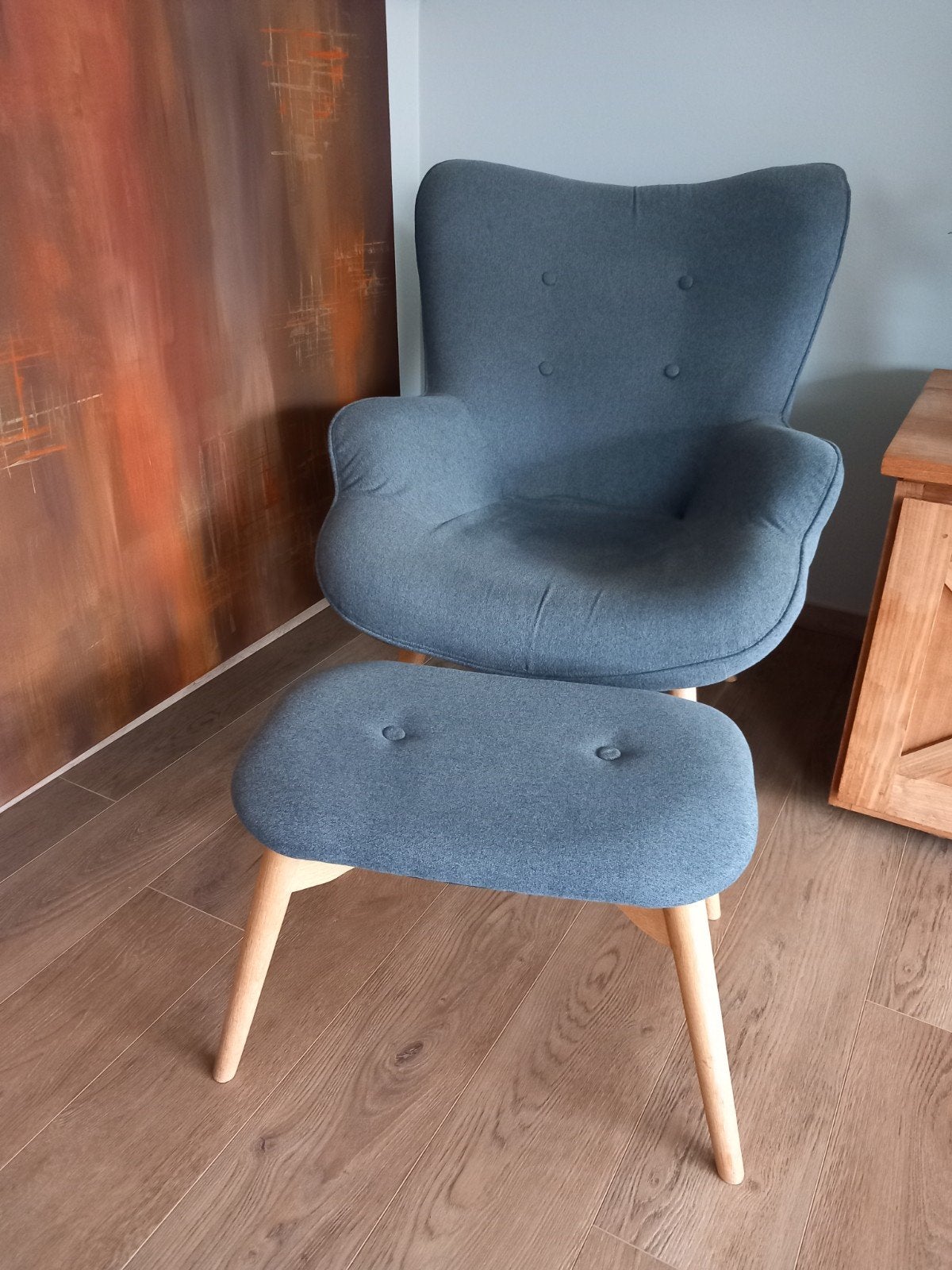 loungestoel met poef, Huis en Inrichting, Ophalen