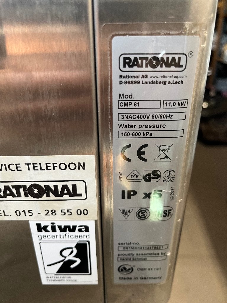 Rational Steamer CMP61, Enlèvement, Utilisé, Fours, Fours à micro-ondes et Fours à vapeur