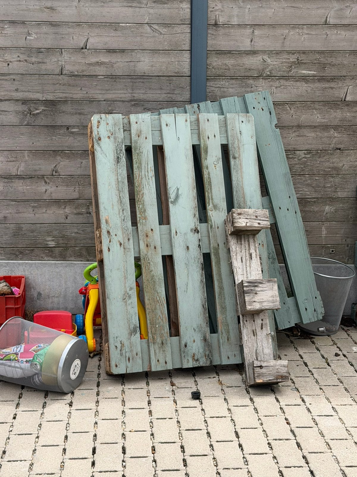 16 europalletten, Ophalen, Gebruikt, Hout