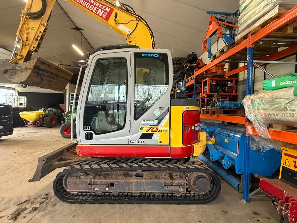 Kobelco graafmachine, minigraver, rupskraan, Ophalen, Graafmachine