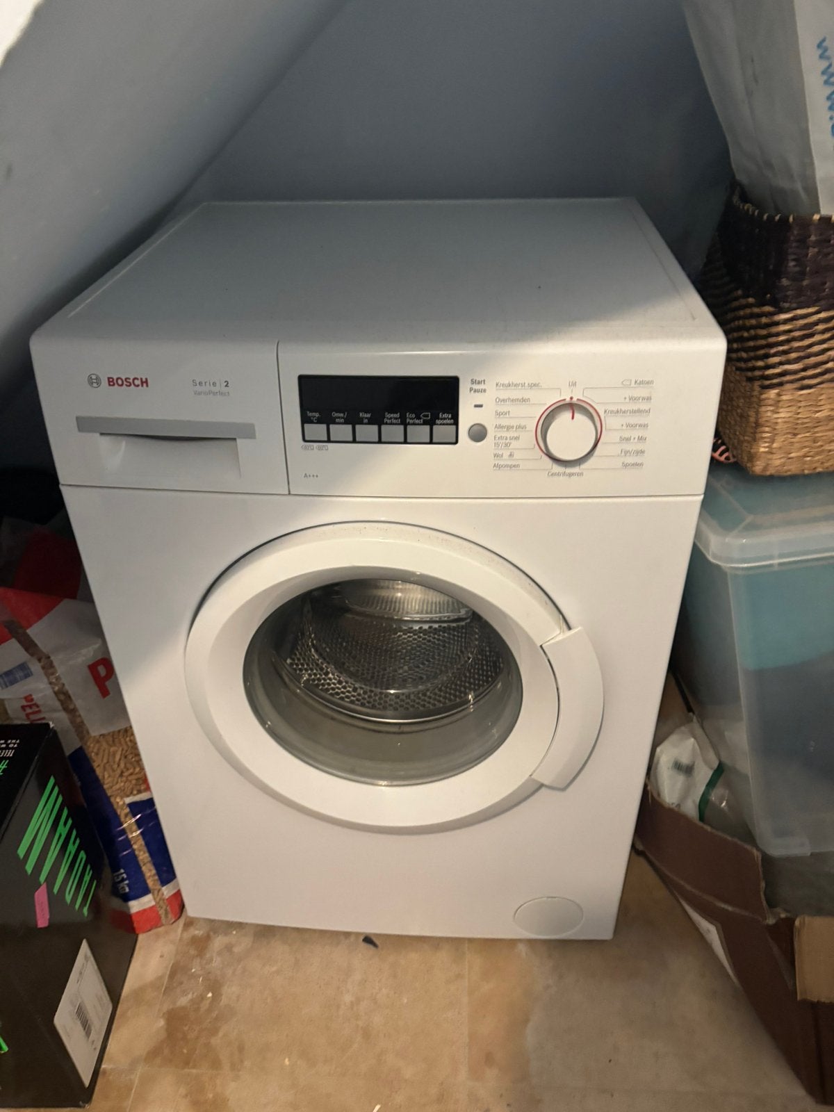 Wasmachine nooit gebruikt a+++, Elektronische apparatuur, Ophalen, Zo goed als nieuw