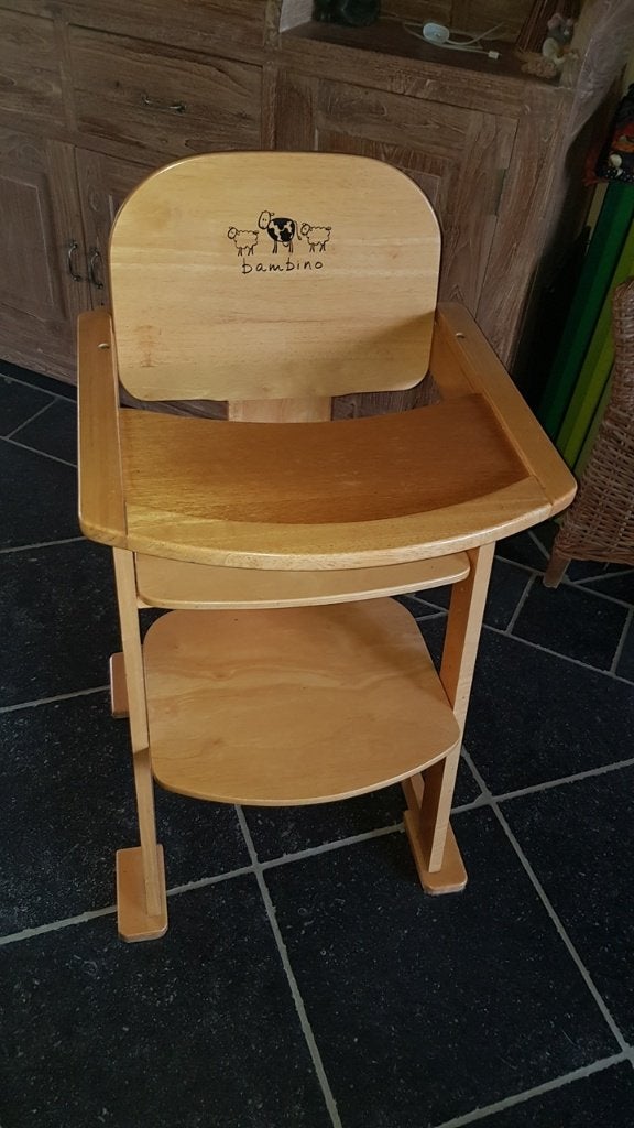Chaise pour bébé - Chaise de croissance (BAMBINO), Enfants & Bébés, Enlèvement, Comme neuf, Chaise évolutive, Coulissant