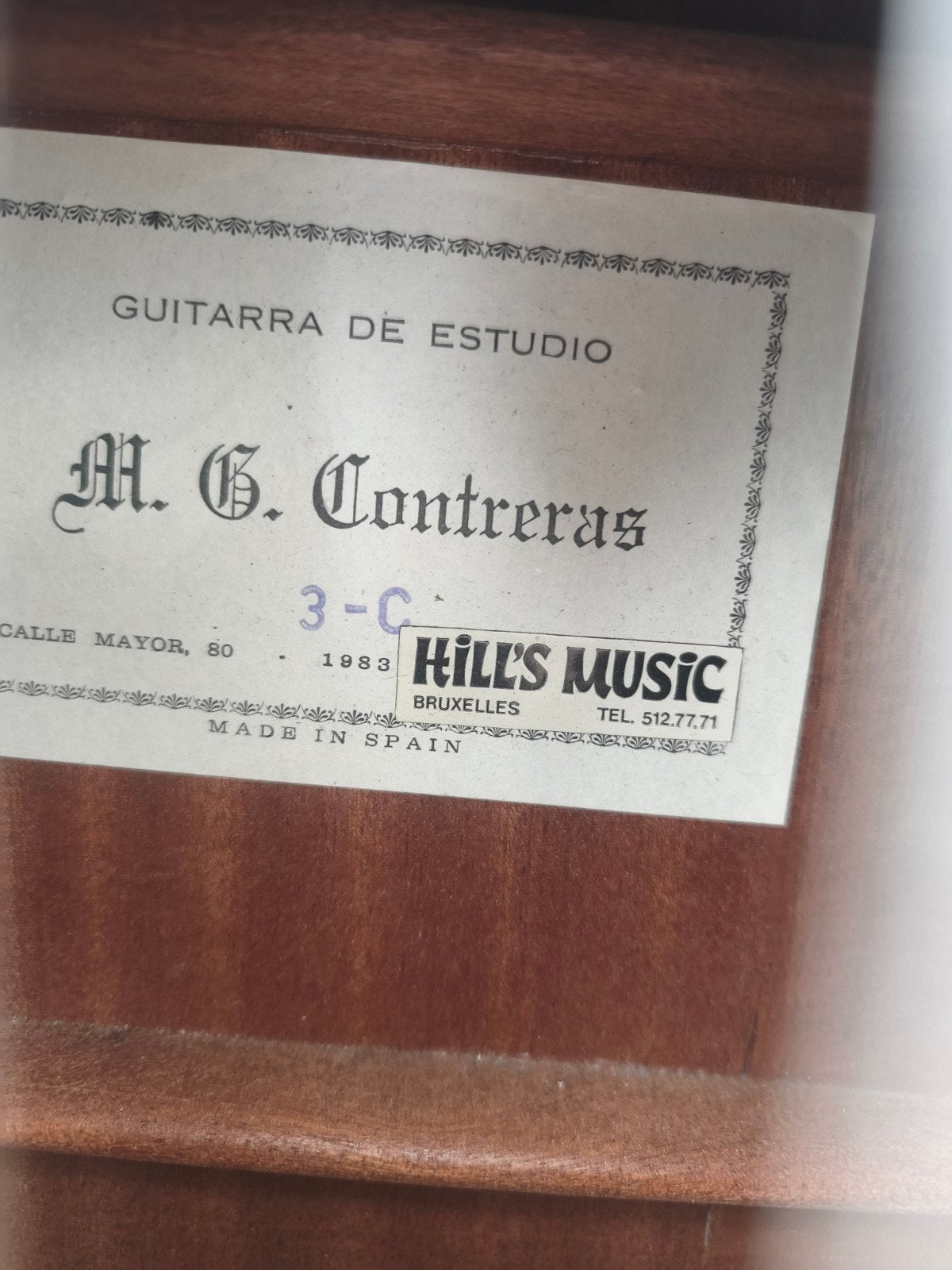 Guitare M G Contreras 3C/ Casa Ferrer, Musique & Instruments, Instruments à corde | Guitares | Acoustiques