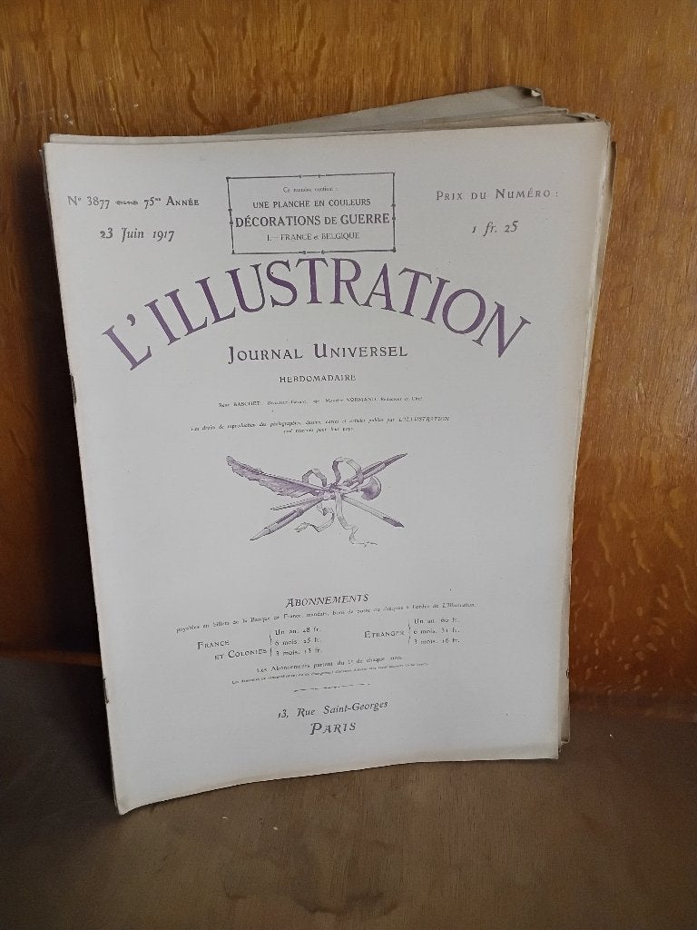 Militaria 14/18 ,illustration 1917 ,lot, Enlèvement ou Envoi, Armée de terre, Livre ou Revue