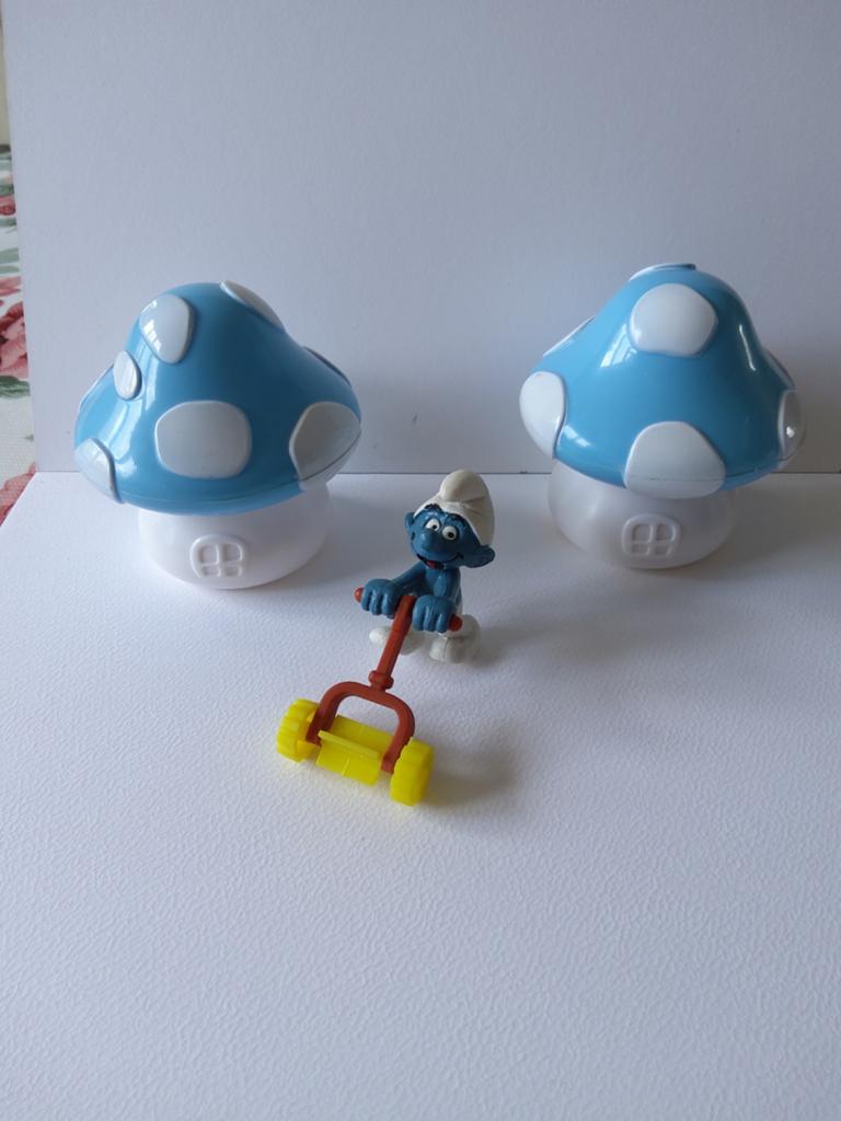 Supersmurf met tondeuse, Verzamelen, Smurfen, Ophalen of Verzenden, Gebruikt, Poppetje, Figuurtje of Knuffel