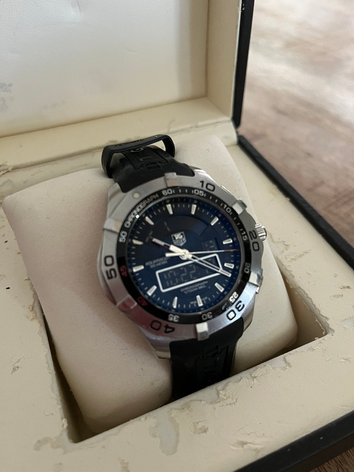 Tag Heuer aquaracer, Handtassen en Accessoires, Horloges | Heren, Ophalen, Zo goed als nieuw, TAG Heuer