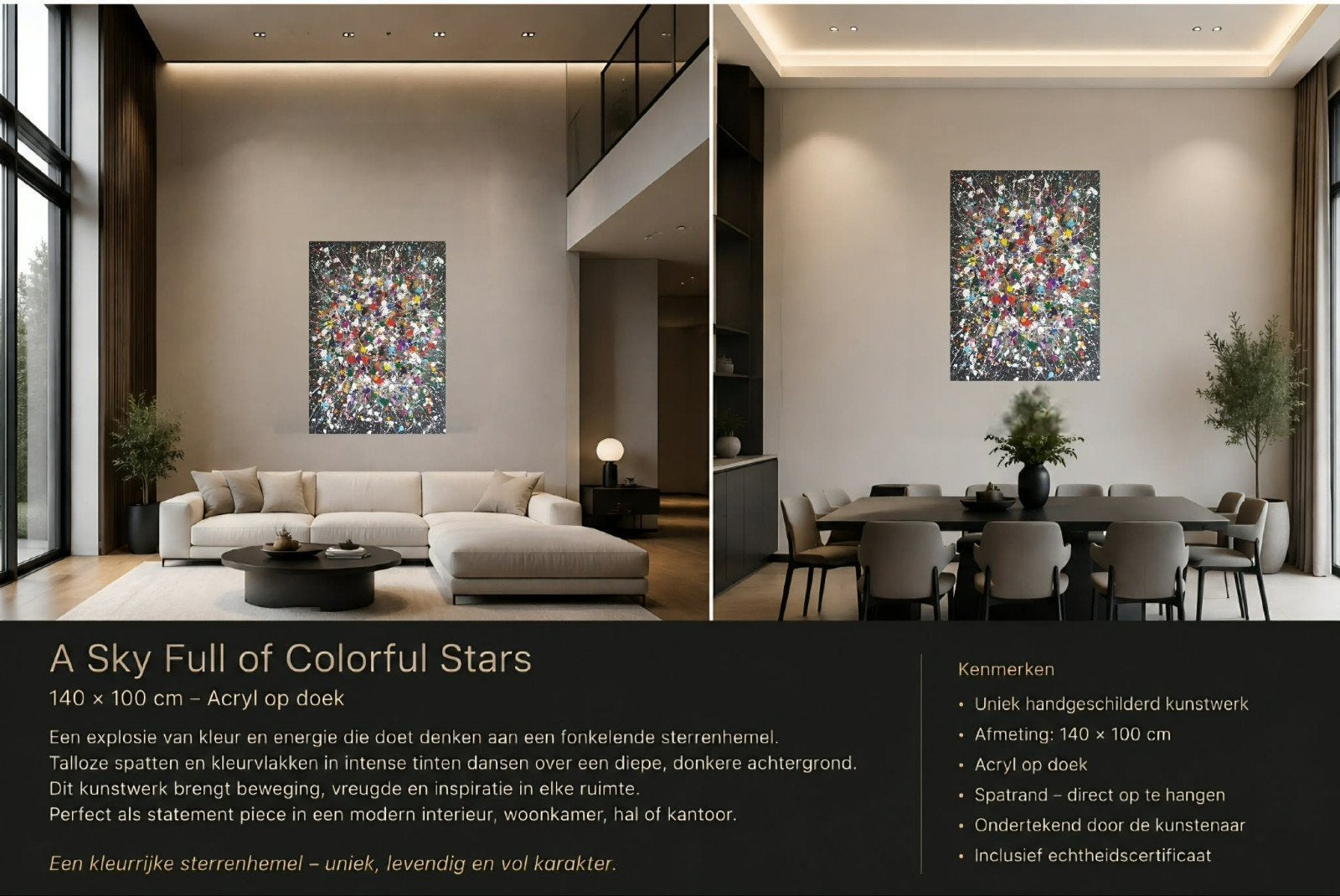 Un ciel plein d'étoiles colorées, Enlèvement