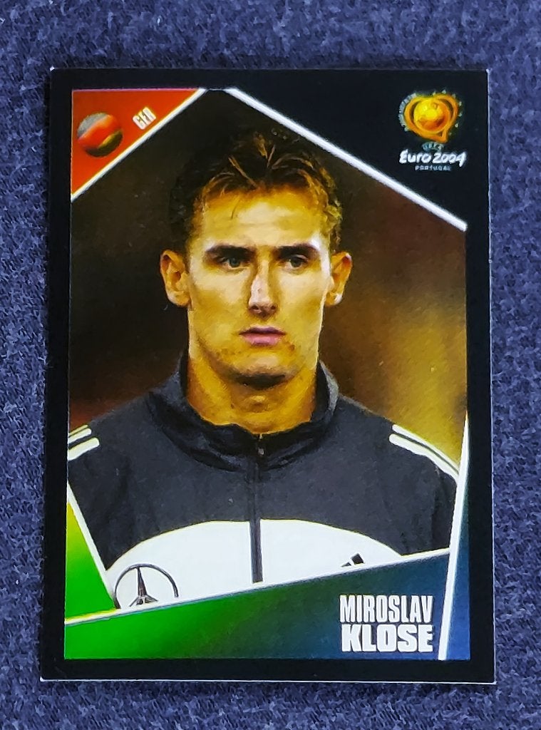 Panini sticker card voetbal ' EK Euro 2004 - M. Klose ', Ophalen of Verzenden, Nieuw, Poster, Plaatje of Sticker