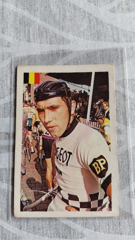 Wielrenners: chromo Eddy Merckx, Verzamelen, 1960 tot 1980, Ophalen of Verzenden, Zo goed als nieuw, Prent