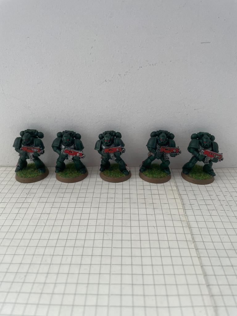 Lot de Dark Angels vintage peints + bonus pour W40K, Hobby en Vrije tijd, Wargaming, Gebruikt, Warhammer 40000, Figuurtje(s), Ophalen of Verzenden