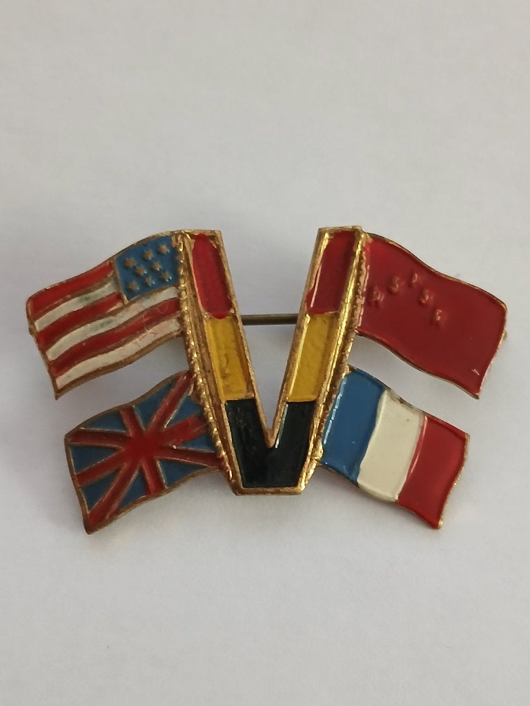 Militariat épinglette de la victoire WW2, Enlèvement ou Envoi, Comme neuf, Autres sujets/thèmes, Insigne ou Pin's