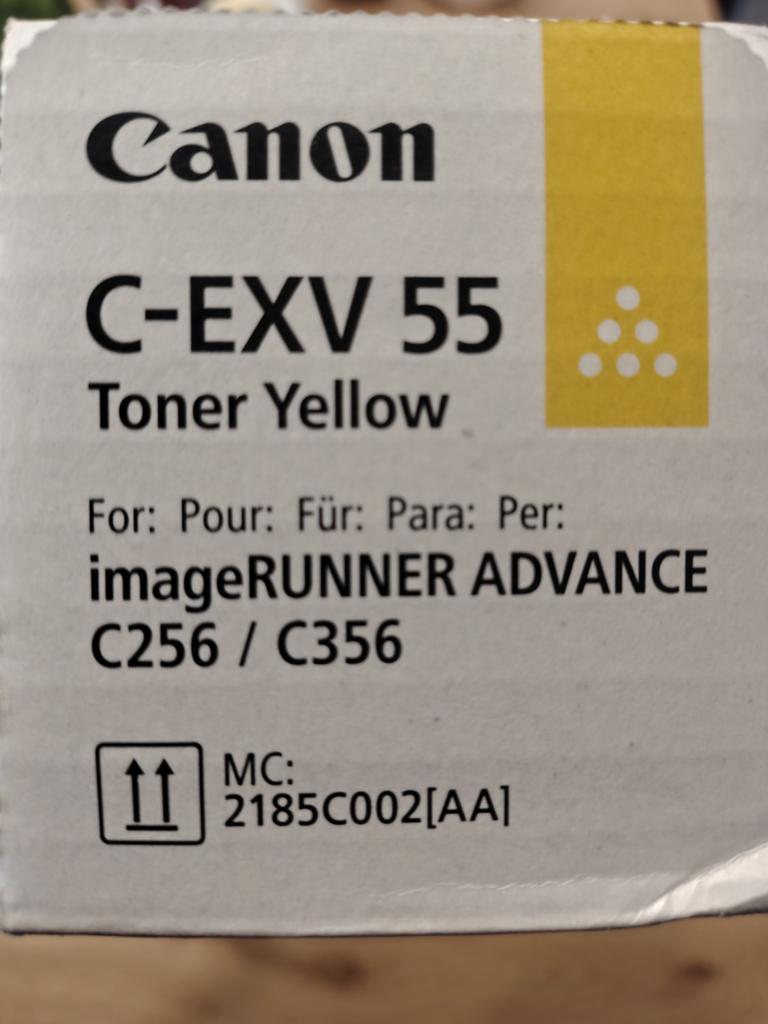 Originele Canon C-EXV 55 Toner Geel (Yellow) - Splinternieuw, Canon, Japan, Canon, Nieuw