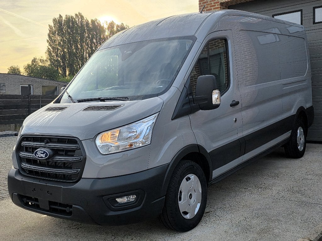 Ford Transit L3H2 - NIEUW 0KM 2026 - Matter Grey - Automaat, Argent ou Gris, Euro 6, Entreprise, 3 places