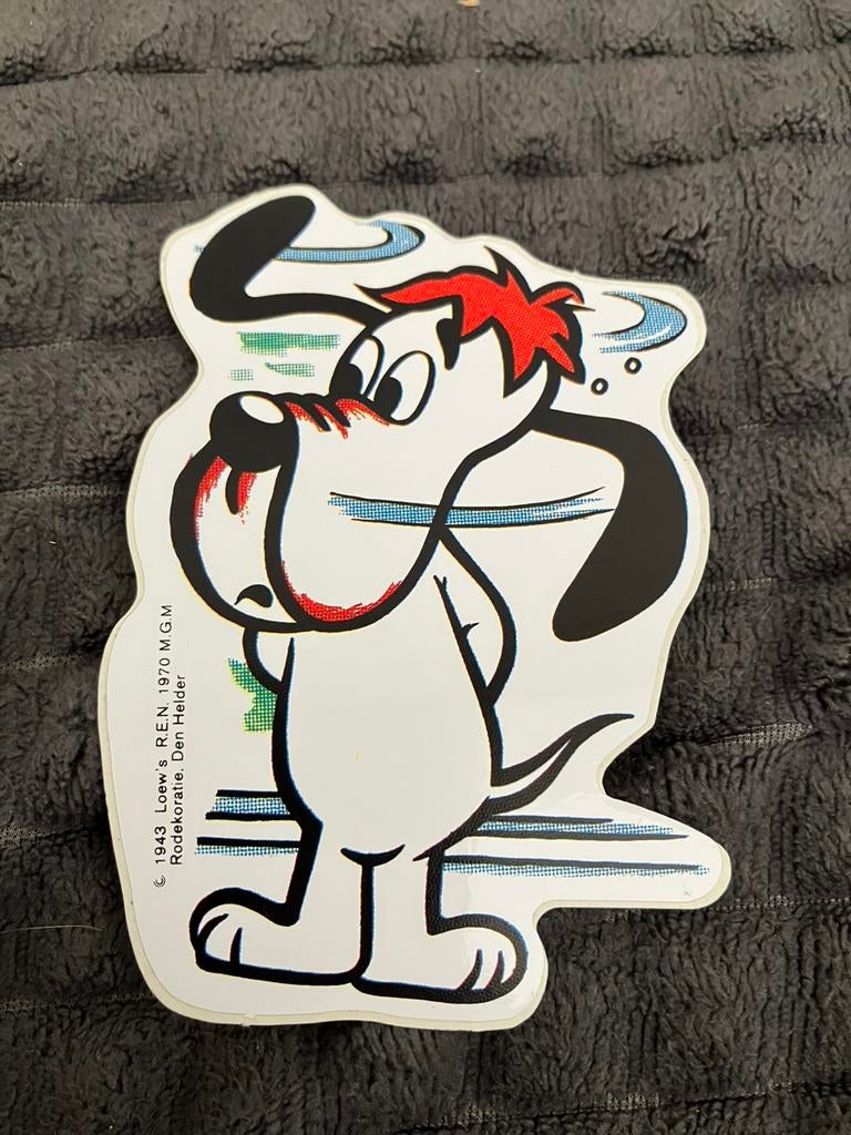 Vintage 1970 sticker Droopy tex avery M.G.M, Verzamelen, Ophalen of Verzenden, Nieuw