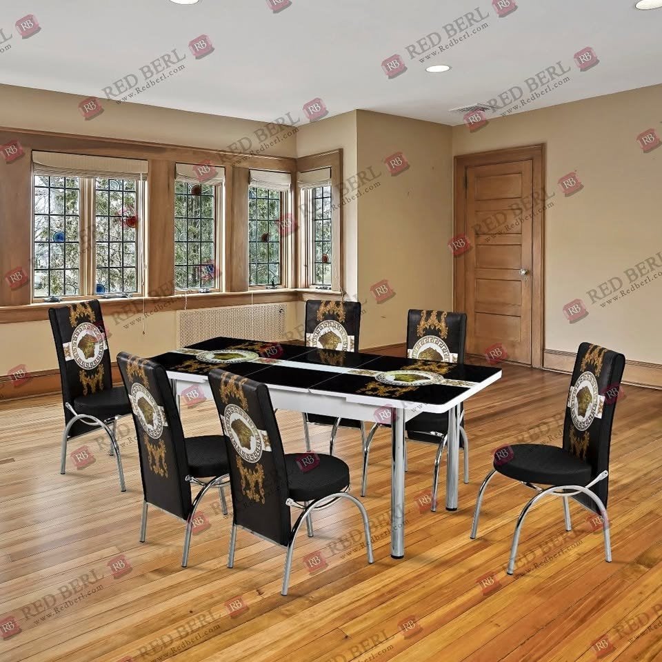 Luxe Turkse Eettafel met 6 Stoelen - Modern Design, Maison & Meubles, Ameublement | Revêtements de sol, Envoi