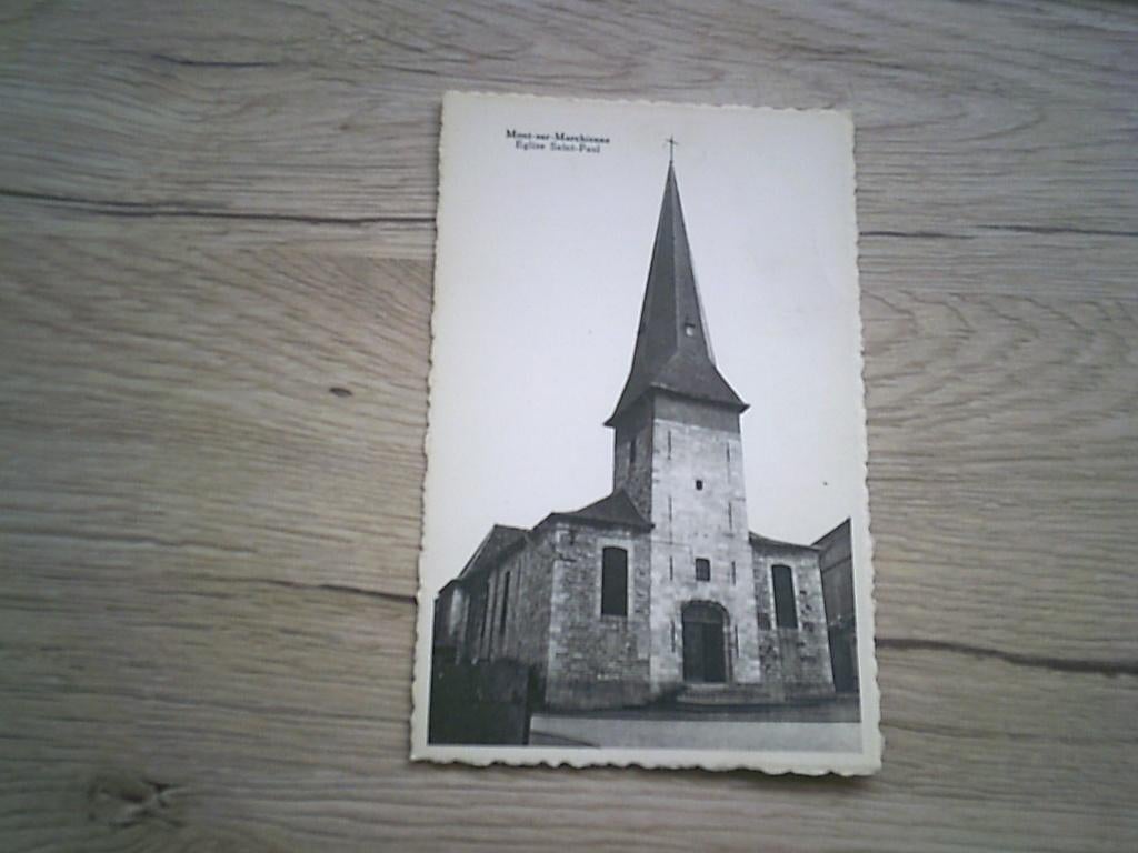 MONT-SUR-MARCHIENNE: l'Eglise Saint-Paul, Enlèvement ou Envoi, Avant 1920, Non affranchie, Hainaut