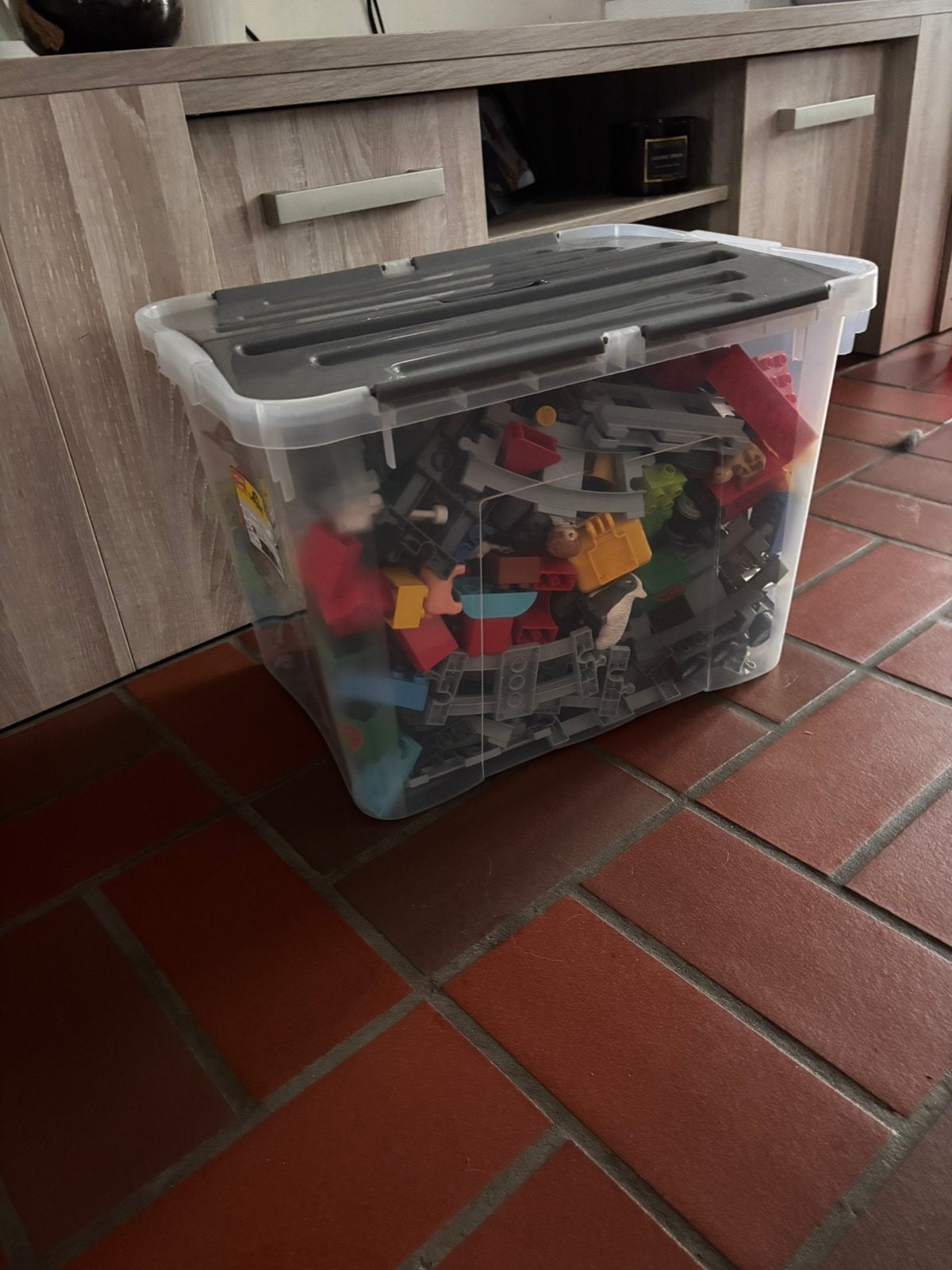 Groot lot duplo met trein, Kinderen en Baby's, Speelgoed | Duplo en Lego, Ophalen of Verzenden, Gebruikt, Duplo