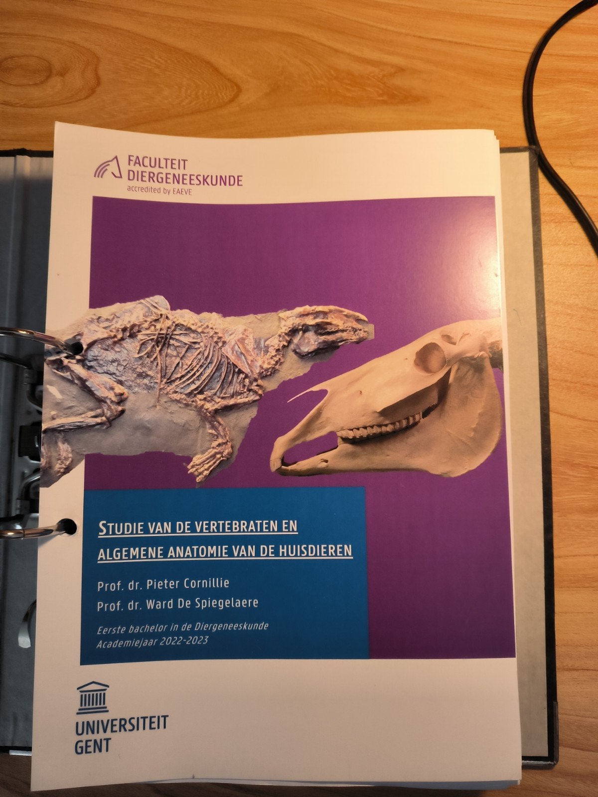 Cursus anatomie SVAA, Ophalen