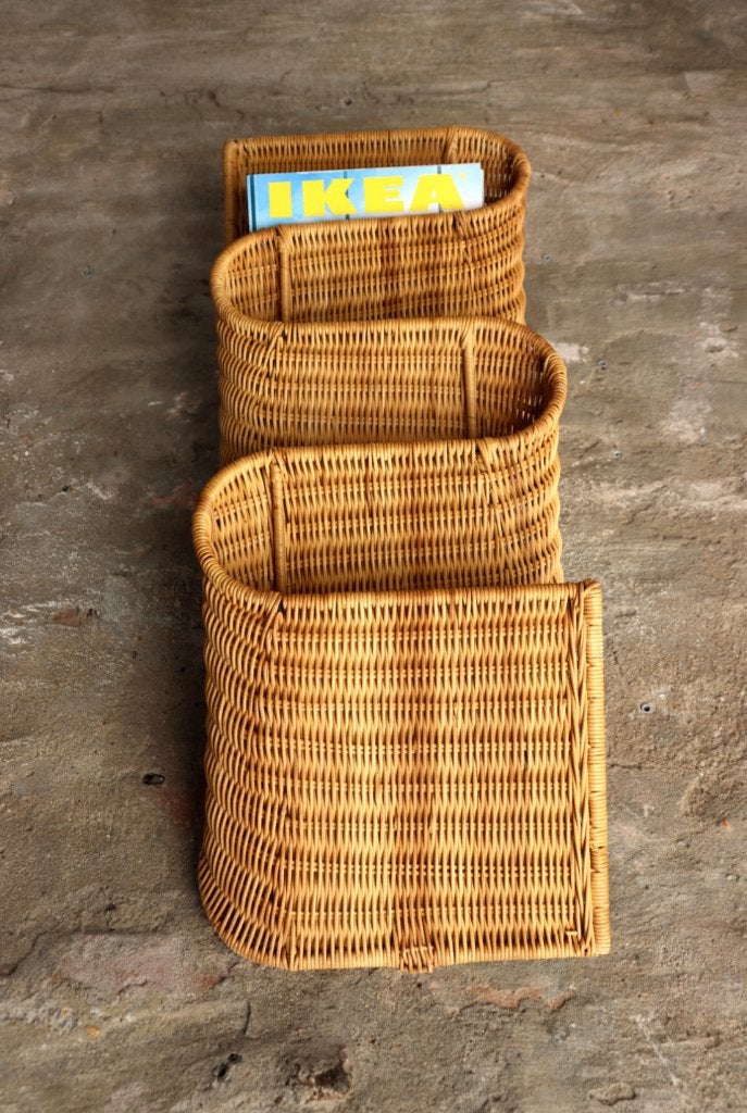Rotan tijdschriftenhouder, Maison & Meubles, Accessoires pour la Maison | Porte-journaux & Porte-revues, Enlèvement ou Envoi, Utilisé
