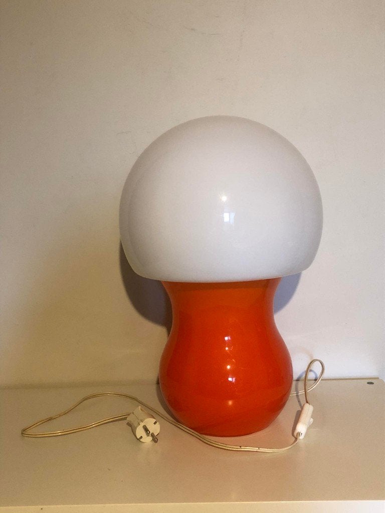 Lampe champignon unique en verre, Enlèvement