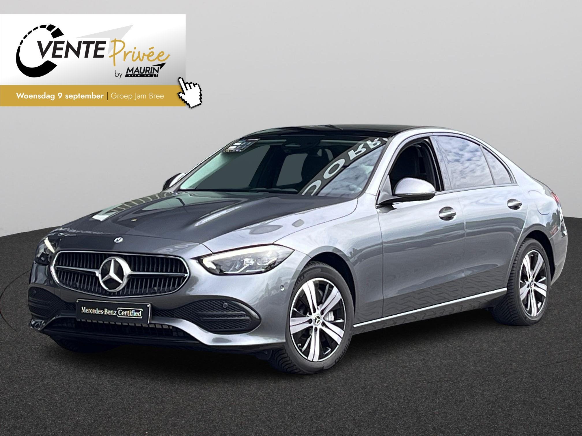 Mercedes-Benz C-Klasse Berline 300 e LuxLine pano/trekhaak, Auto's, Automaat, 4 deurs, Zwart, 313 pk