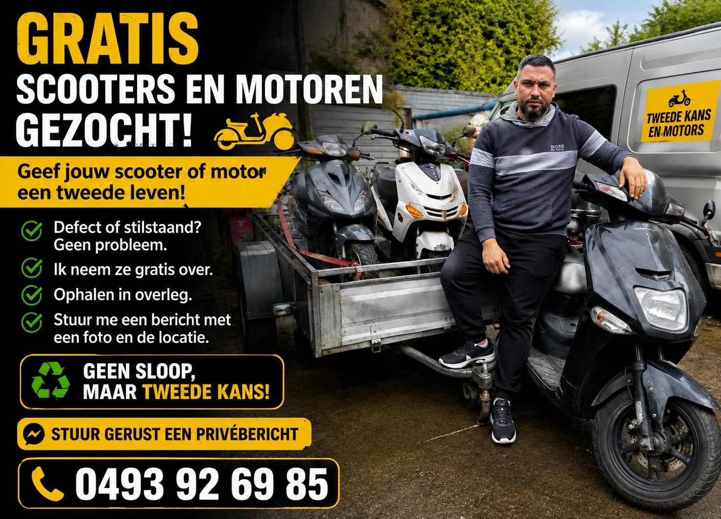 Ik zoek kappote scooter of een goede voor opmaake, Motoren, Onderdelen | BMW, Ophalen of Verzenden