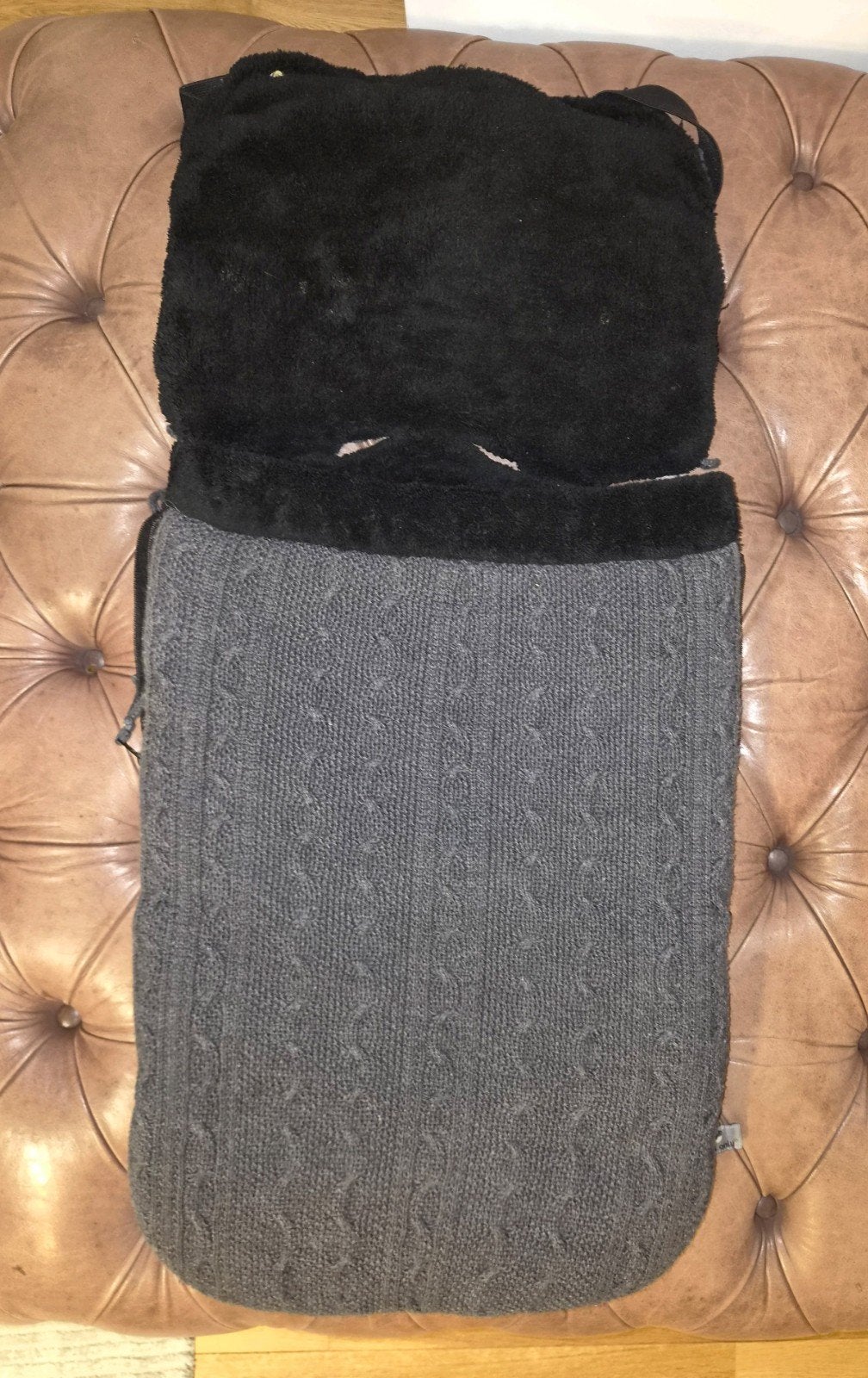 Siège auto Baby's Only Footmuff 0+ Câble — Anthracite, Enfants & Bébés, Enlèvement ou Envoi, Baby's Only, Comme neuf, Doublé