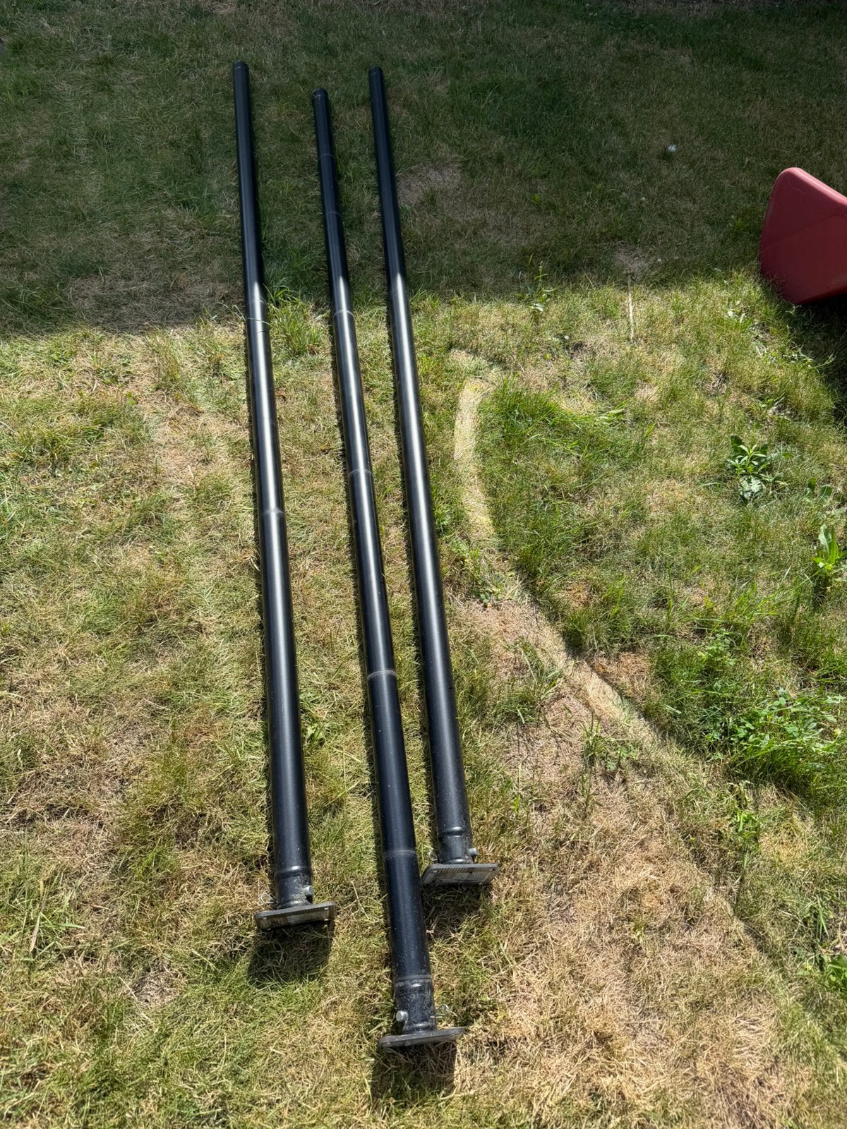 3 x Single tube 2,5m zwart met vloerstatiefje, Enlèvement, Utilisé, Autres types