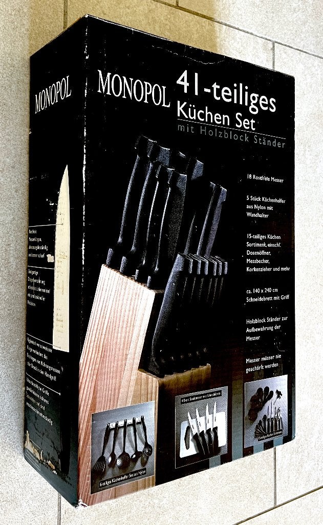 KEUKEN SET (Messen + Keukengerei) - 41 STUCKS!! // NIEUW, Ophalen of Verzenden, Nieuw, Inox of Chroom, Bestekset