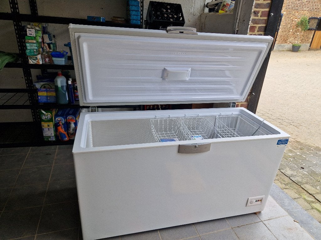 Beko HSA47520 diepvrieskoffer 451L A+ (2020), Vrieskist, Gebruikt, Energieklasse A of zuiniger, Ophalen
