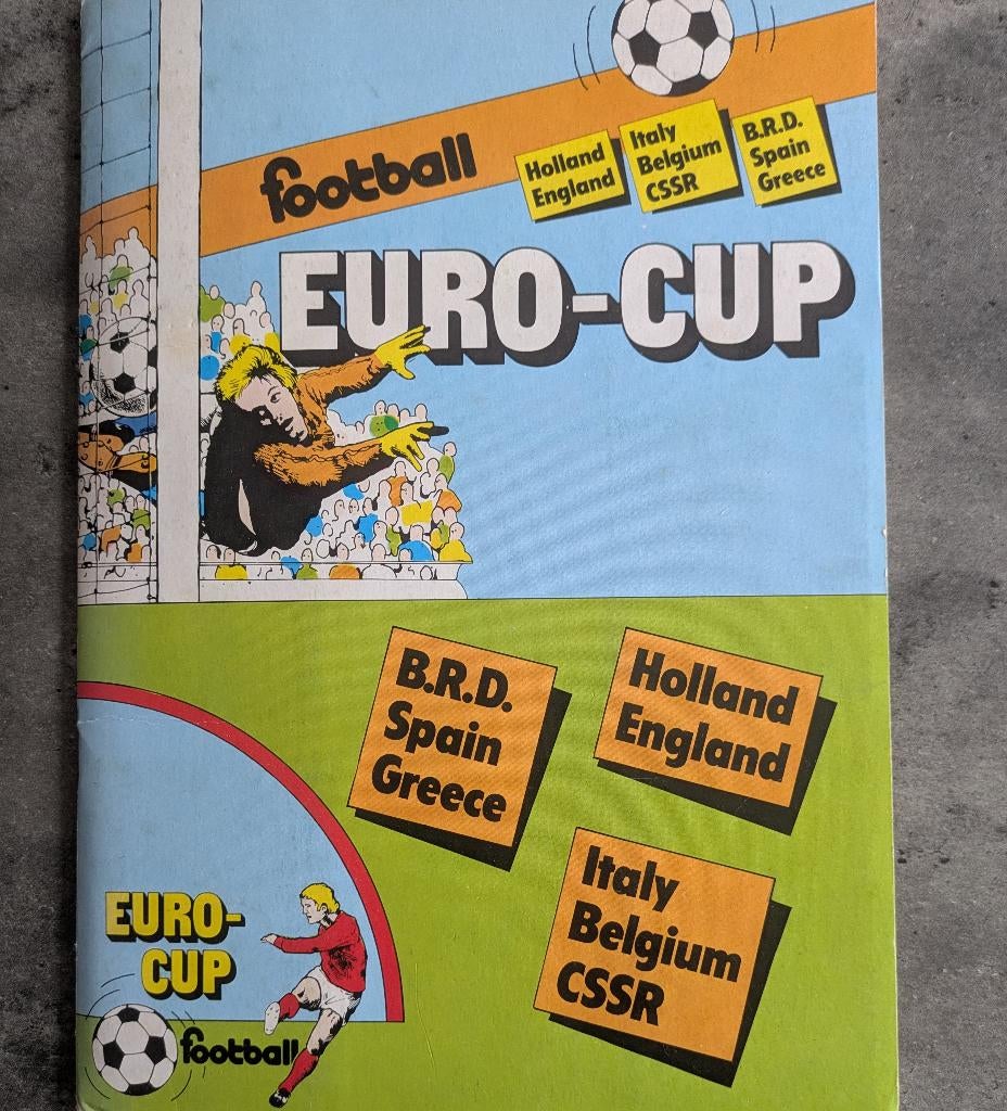 MONTY VOETBAL ALBUM EURO 80 ANNO 1980 KAARTEN PLAATJES, Ophalen of Verzenden, Zo goed als nieuw