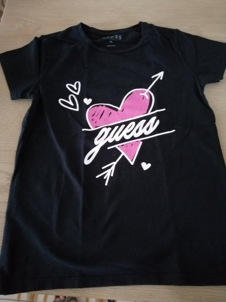 GUESS topje en verschillende t shirten maat 164, Kinderen en Baby's, Meisje, Ophalen of Verzenden, Zo goed als nieuw, Shirt of Longsleeve