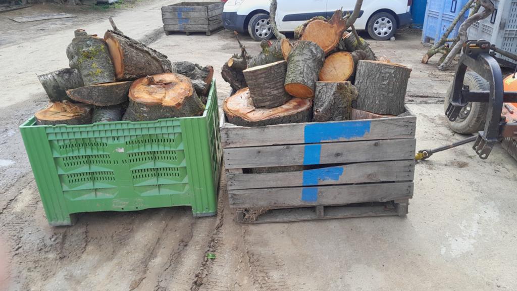 3 paquets de bois de chauffage surpeuplés, 3 à 6 m³, Enlèvement, Autres essences de bois, Bûches