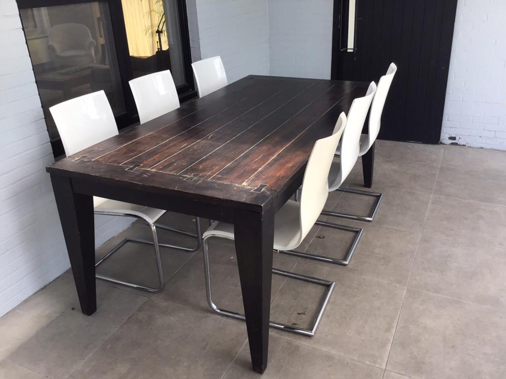 TAFEL 6 STOELEN, Ophalen, Gebruikt