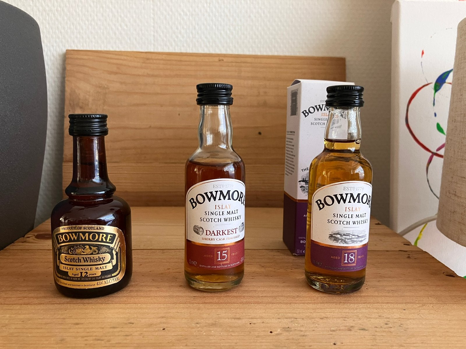 Bowmore whisky miniaturen, Verzamelen, Ophalen