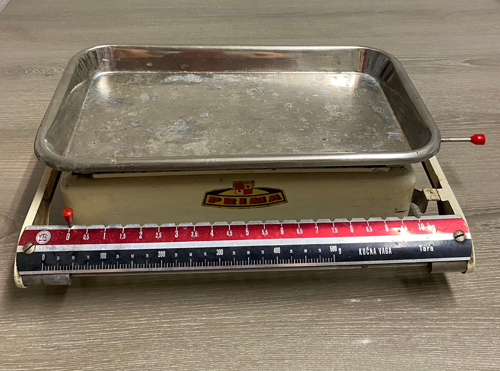 Balance vintage 1960-1970, prix : 10€, Electroménager, Enlèvement ou Envoi, Utilisé, Plus fin que 1 gramme, Balance de cuisine