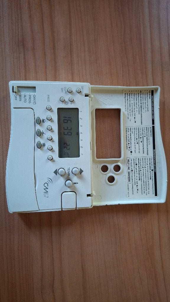 CV kamerthermostaat CM67 draadloos inclusief ontvanger, Bricolage & Construction, Thermostats, Enlèvement, Thermostat intelligent