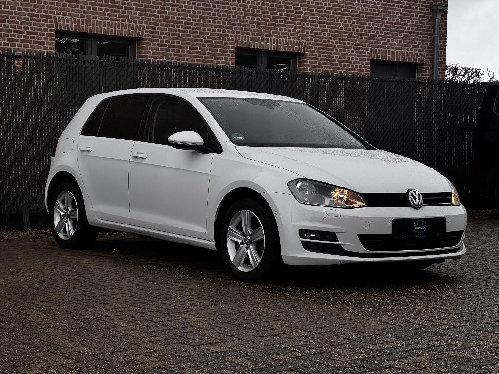 VW GOLF 7 BENZINE 2013 157DKM GEKEURD&GARANTIE, Auto's, Voorwielaandrijving, Stof, Wit, 5 deurs